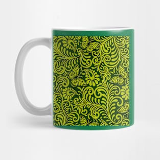 Butterfly and flower pattern Mug